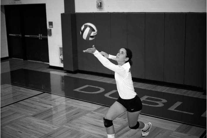 how to serve a volleyball